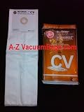 Hoover Type CV Allergen Filtration Synthetic Central Vacuum Cleaner Bags / 2 pack - Genuine OEM 401011CV w/Dust Seal