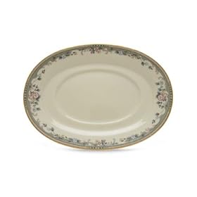 Lenox Spring Vista Gold Banded Ivory China Sauce Boat Stand