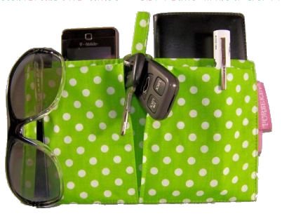 Small Drop In Purseket Organizer Tidies Up Your Purse Lime