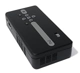 AAXA KP500-01 P4 Pico Projector, 80 Lumens, Pocket Size, Li-Ion Battery, 15000 Hour LED Projector, WindowsCE, Media Player, Black