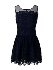 Applique Lace Short Scoop Neck Chiffon Bridesmaid Dress/Prom Dress/Party Dress 