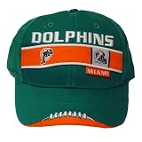 NFL MIAMI DOLPHINS GREEN AQUA VELCRO REEBOK HAT CAP RBK