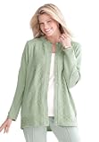 Woman Within Plus Size Pointelle cardigan by Only Necessities