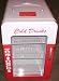 Retro Style Red and White Mini Travel Fridge/Warmer