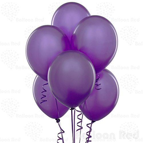 12 Inch Latex Balloons (Premium Helium Quality), Pack of 144, Purple