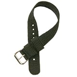 Nylon Watch Band Strap Black Color 16mm