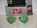 Ray Ban 3025 Aviator RB 3025 112/19 58mm Matte Gold Frame w/ Multi Green Mirror