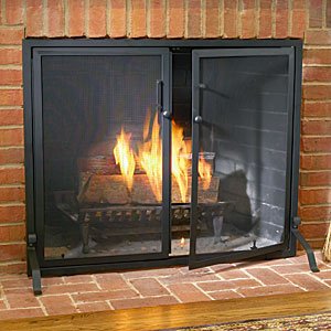 Fireplace Screen with Doors, Small