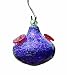 Bird Brain Shimmer Glass Hummingbird Feeder, Purple