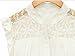 Women Sleeveless Button Vintage Sheer Tops Lace Shirt Chiffon Blouse