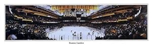 NHL Boston Bruins last game vs Rangers at old Boston Garden - 13.5x39 Panoramic Poster with Black Metal Frame #4002