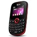 BLU Q51 Red Samba JR Unlocked Quad-Band Dual SIM Phone with QWERTY Keypad, FM Radio and MP3 Player - US Warranty