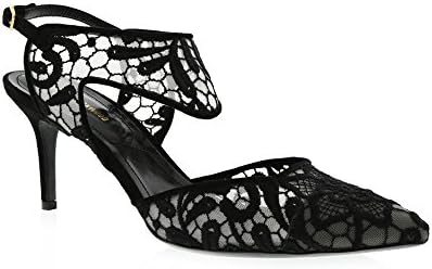 Nicholas Kirkwood Black Mesh Closed Toe Ankle Strap Size 39.5