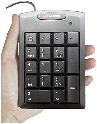 Eranton® 17 Keys Portable Number Numeric Keypad Keyboard for Windows Xp 7 8.1 10 Laptops