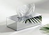 Produkt-Bild: Tissuebox, Papiert&uuml;cherbox, Kosmetikt&uuml;cher-Box aus Hochglanzpoliertem Edelstahl, Superqualit&auml;t, Made in Germany