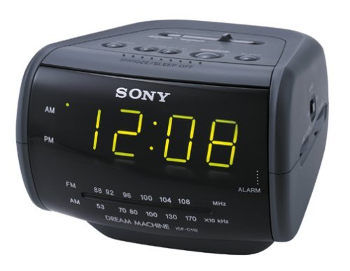 Sony ICF-C112 FM/AM Clock Back-up (Black)
