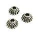 6 pcs .925 Sterling Silver Round Flower Filigree Bead Cap 6.5mm/Findings/antiqued