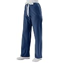 Medline Unisex Reversible Drawstring Scrub Pants - Navy