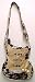 Brown & Silver Skull & Crossbones Guitar Shaped Purse