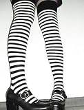 Produkt-Bild: Wowerat Socks 4 Fun I Overknees geringelt weiss, schwarz/weiss (black/white), Einheitsgroesse (Onesize)