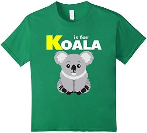Kids Australian Koala Bear Cute Animal T Shirt 4 Kelly Green
