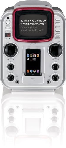 iLive iJ328 CD+G Karaoke Machine with Remote Control and Dock for iPod