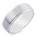 Men's Tungsten 8mm Round Comfort-Fit Wedding Ring