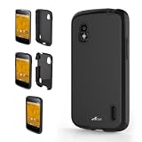 Acase Superleggera Pro Hybrid dual layer Case for LG Google Nexus 4 (Nexus 4, Black)