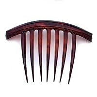Caravan 7 Tooth Back Comb Barrette Top Tortoise 4-3/4