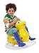 Gymnic 80.01 Inflatable Rocking Rody Rider with Base, Red/Yellow