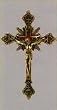 Fine All Metal Wall Crucifix, 8in., Bronze