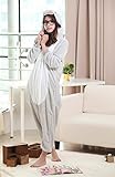 Skycastle(tm) High Quality Hippo Cartoon Animal Shaped Winter Unisex One-piece Pajamas Hoodie Sleepwear Cosplay Costume (S)