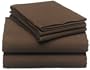 Pinzon 160-Gram Solid Flannel Queen Sheet Set, Java