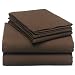 Pinzon 160-Gram Solid Flannel Queen Sheet Set, Java
