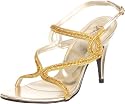 Unze L17049 Gold Special Occasion, Escarpins femmes - Or, 39 EU
