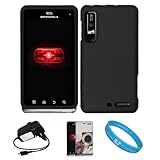 Black 2 Piece Protective Snap-On Hard Case Cover for Motorola Droid 3 Veriz ....