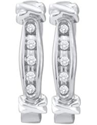 0.10CTW DIAMOND FASHION HOOPS