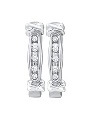 0.10CTW DIAMOND FASHION HOOPS