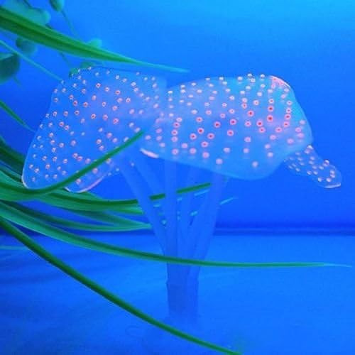 New Ornament Artificial Plant Grass Coral Lotus for Fish Tank Aquarium D?cor Coral Red No.18