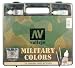 Vallejo Model Color Military Suitcase (72 Model Color paints & 3 brushes)