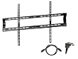 Pyle Super Fixed Wall Mount & Cable Package for Home/Office/Schools/Public -- PSW320MF Fixed Wall Mount for 42" to 65" Displays + PHDMRT12 12Ft. Horizontal Swivel High Definition HDMI Cable With Heavy-Duty Fiber Shielding.