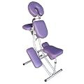 Chaise de massage - Aluminium - Sac inclus - Lilas