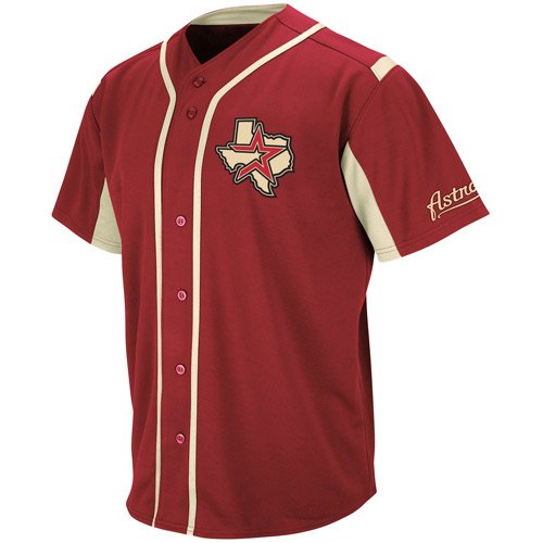 Majestic Houston Astros Youth Wind-Up Jersey - Brick Red (Large)