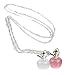 Opal Necklace Charminer Fashion Lady Silver Clear Opal Apple Necklace Pendant Girl Jewelry Gift