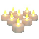 Inglow CG10026WH8 Flameless Tea Light Candle, White, 8-Pack