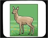 Mouse Pad with deer, wilderness, grass, animal, foe