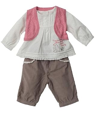 Winnie girls 3 Waistcoat, blouse & velvet trouser set