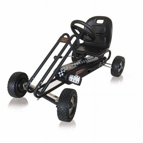 Imagen 2 de Hauck M901090 Traxxx Lightning - Kart a pedales en color negro [Importado de Alemania]