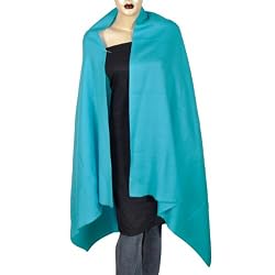 Pure Wool Evening Wrap in Solid Color 84 x 42 inches