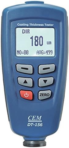 CEM DT-156 Paint Gauge Auto F/NF Probe 1250 Micrometer V-groove Coating Thickness Meter